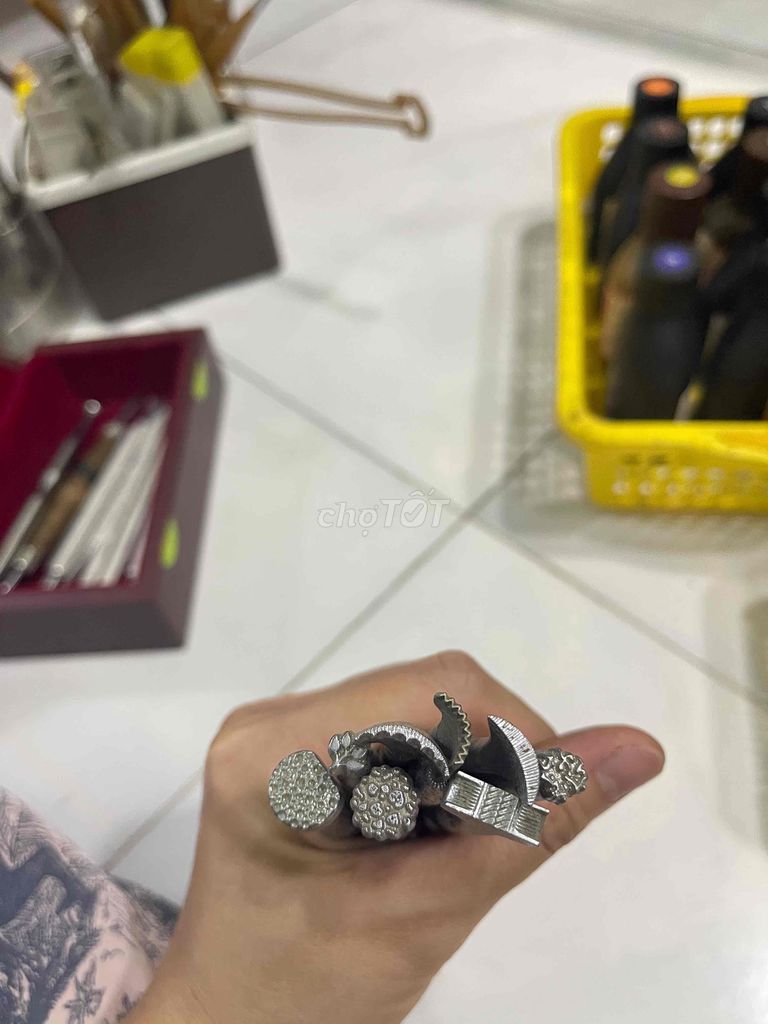 Dụng cụ đồ da handmade: tool chạm craft japan, chi