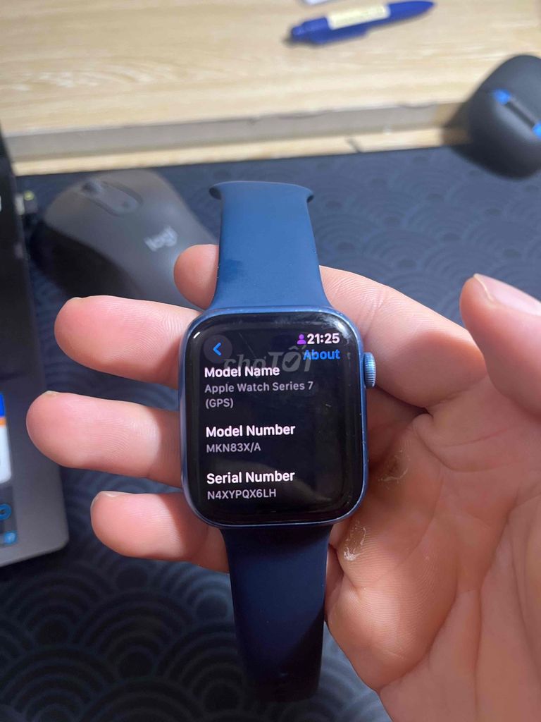 Apple Watch Series 7 Nhôm Xanh 45mm. Mua bán Thiết bị đeo thông minh tại Quận Tây Hồ Hà Nội được đăng bởi Kien Trung Pham hình 1