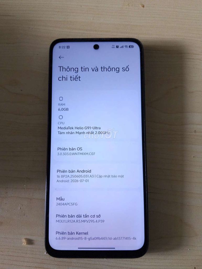 Xiaomi Poco M6 6GB/128GB. Mua bán Điện thoại tại Quận 12 Tp Hồ Chí Minh được đăng bởi An Nhiên hình 1
