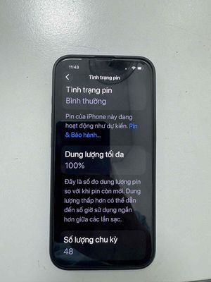 Apple iPhone 16e Đen 100% pin