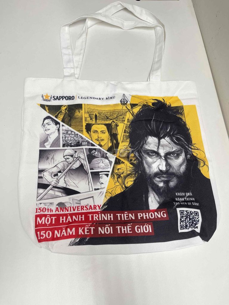 Túi vải Sapporo Canvas Trắng. Mua bán Túi xách tại Quận Cầu Giấy Hà Nội được đăng bởi quang dong hình 1