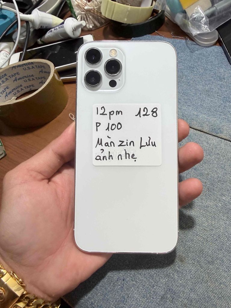 Apple iPhone 12 Pro Max 128GB Trắng. Mua bán Điện thoại tại Huyện Tân Phước Tiền Giang được đăng bởi Le Duy Hong Duc hình 1