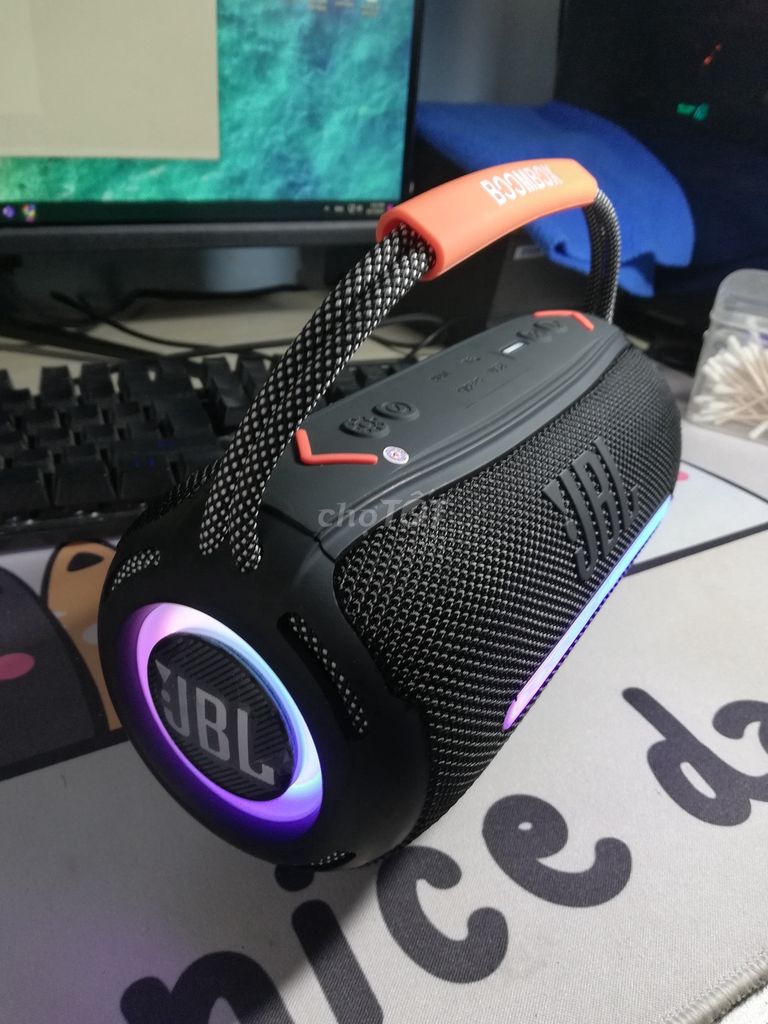 Loa BOOMBOX 360 LED RGB siêu to, bass ấm