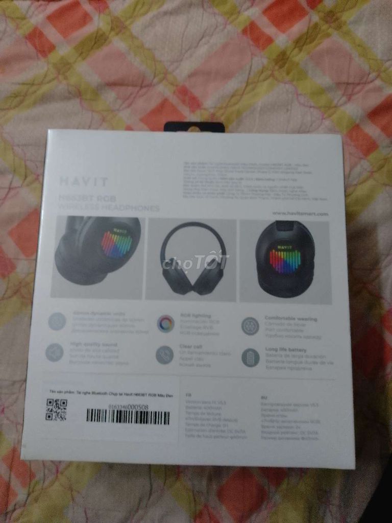 Tai nghe HAVIT H663BT RGB Đen. Mua bán Tivi, Âm thanh tại Quận Đống Đa Hà Nội được đăng bởi Nguyễn Xuân Bảo hình 1