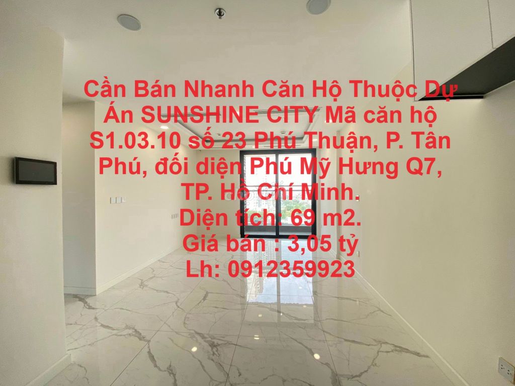 Căn Hộ Thuộc Dự Án SUNSHINE CITY Phú Thuận, phường Tân phú,Quận 7, HCM