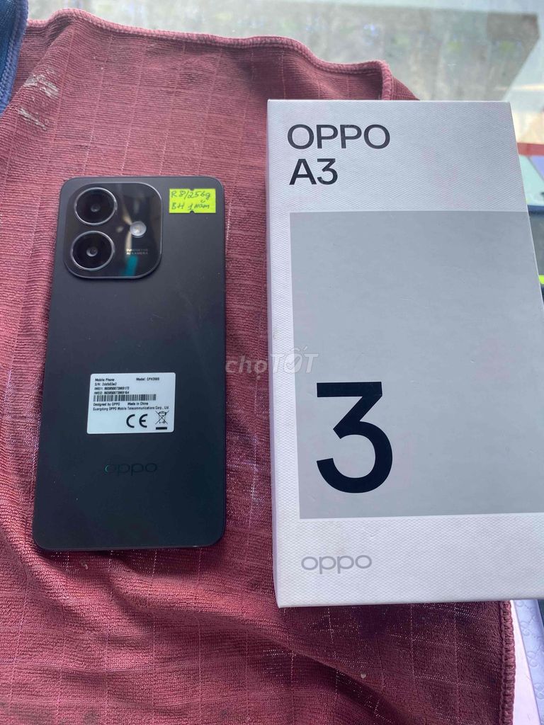 Oppo A3 256GB Đen Like New. Mua bán Điện thoại tại Quận Tân Phú Tp Hồ Chí Minh được đăng bởi Hùng Chợ Lớn hình 1
