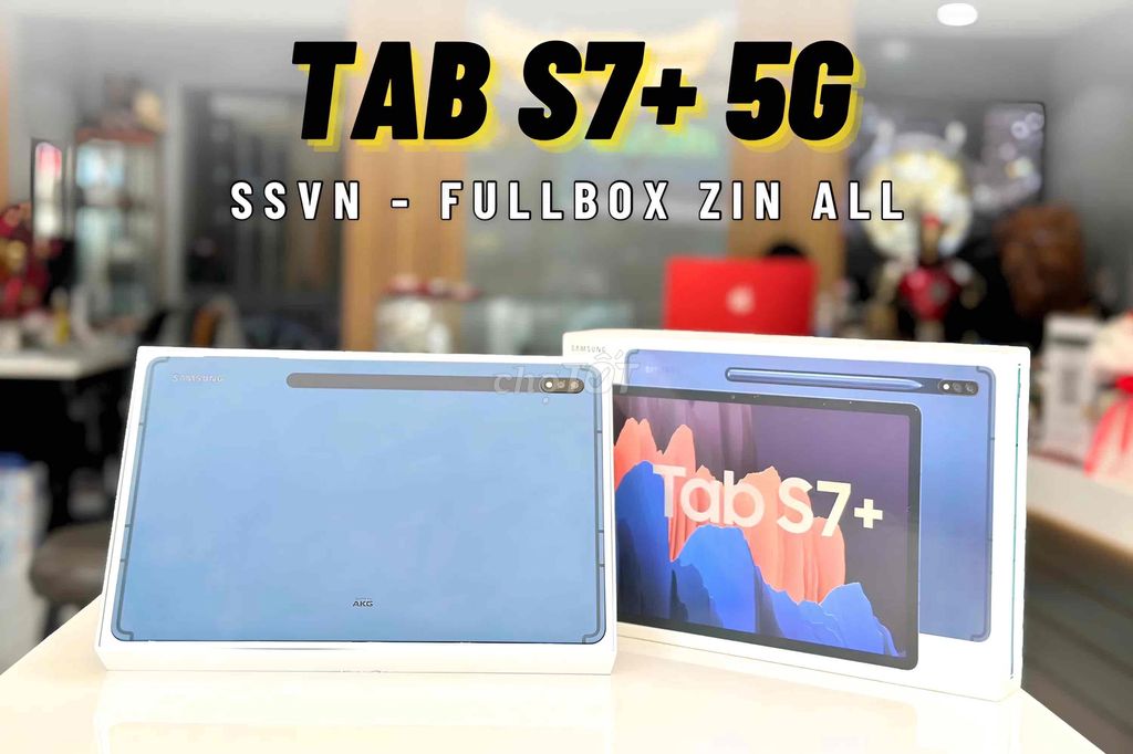 TAB S7 PLUS - 5G - Chính Hãng VN - Nguyên Hộp