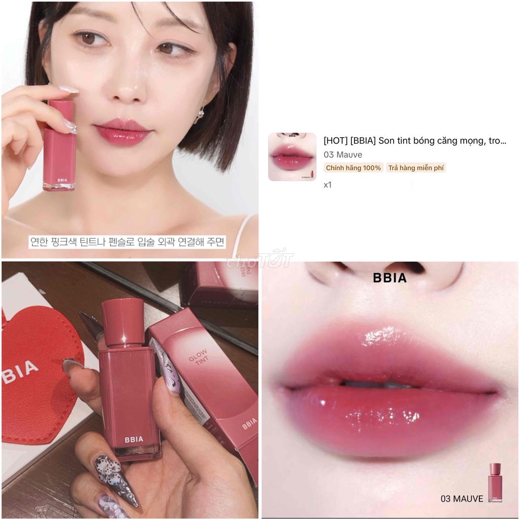 Son tint bóng BBIA 03 Mauve Hồng lạnh. Mua bán Phụ kiện thời trang khác tại Quận Phú Nhuận Tp Hồ Chí Minh được đăng bởi Anh Đào hình 1