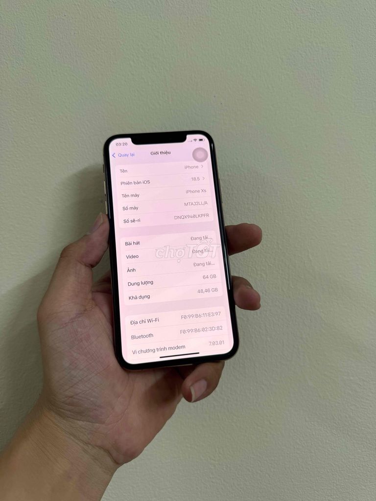 Apple iPhone XS 64GB Vàng Đã sử dụng. Mua bán Điện thoại tại Quận Tân Bình Tp Hồ Chí Minh được đăng bởi Dương Trần hình 1