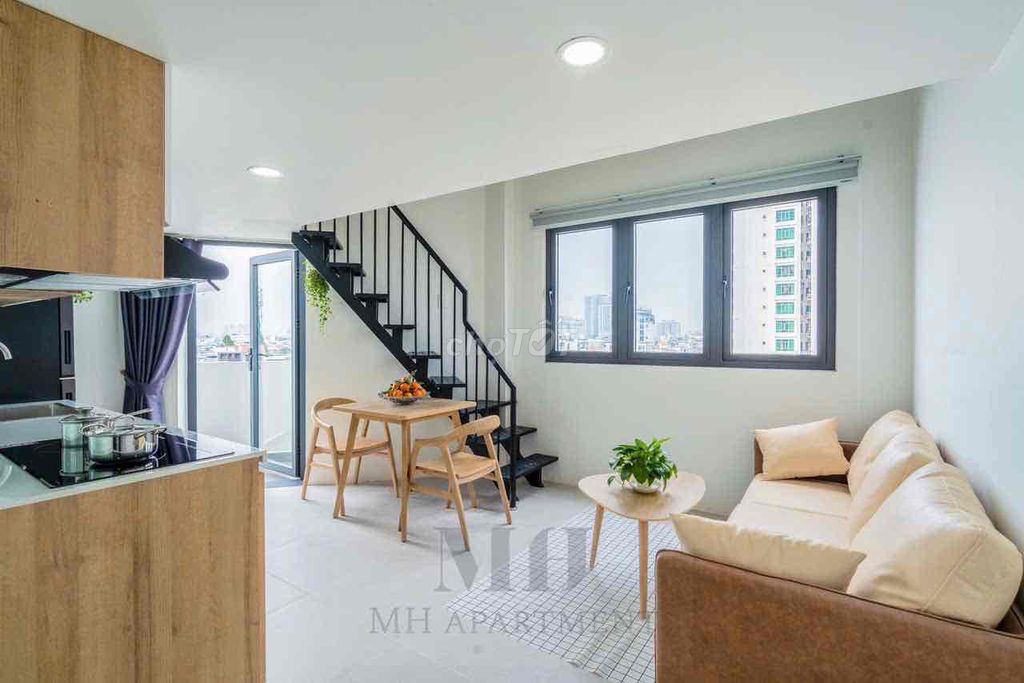 Duplex máy giặt riêng, full nội thất, máy giặt riêng, sau lưng Sunrise