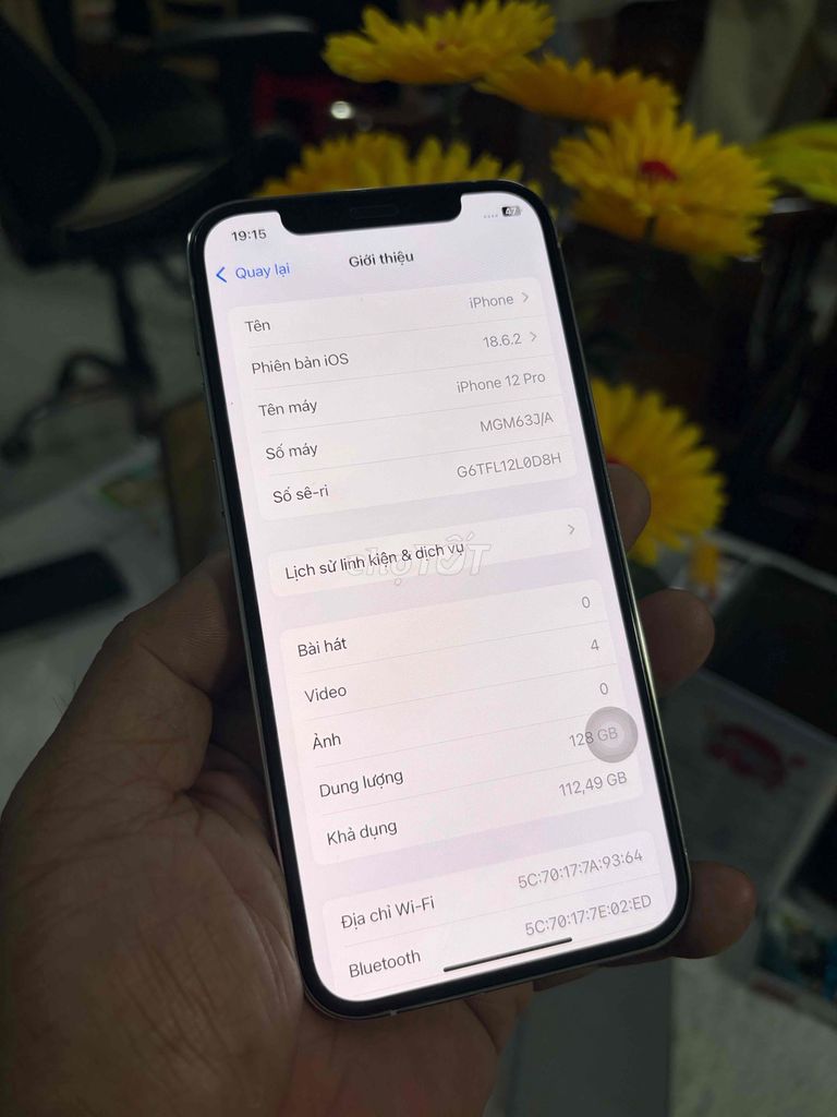 Apple iPhone 12 Pro 128GB Trắng Đã qua sử dụng. Mua bán Điện thoại tại Thành phố Biên Hòa Đồng Nai được đăng bởi thanh hình 1