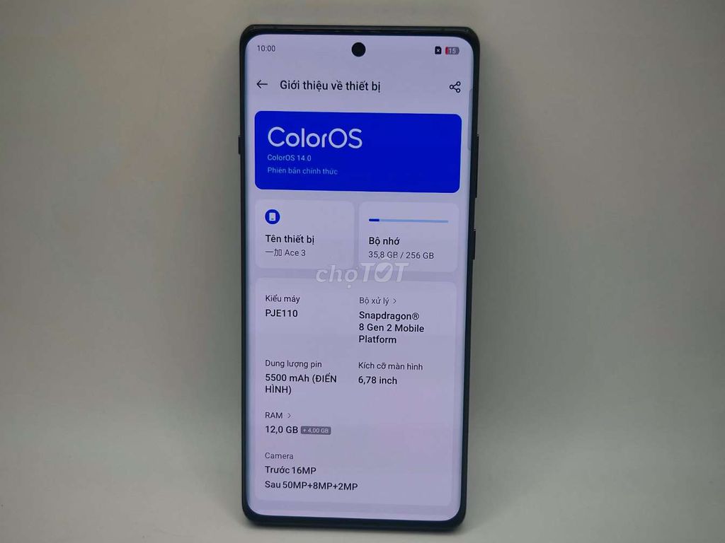 OnePlus ACE 3 12/256 máy đẹp giá tốt (bao test)