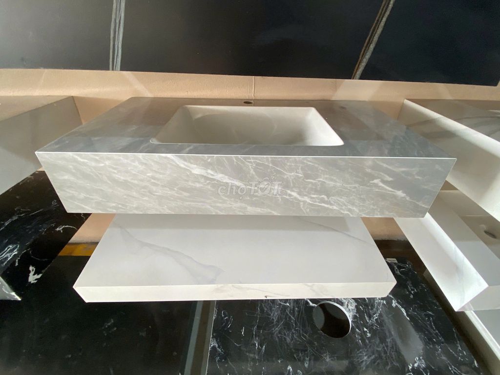 Chậu rửa mặt Đá Xám Mới. Mua bán Thiết bị vệ sinh, nhà tắm tại Huyện Đông Anh Hà Nội được đăng bởi Anh Tuan hình 1