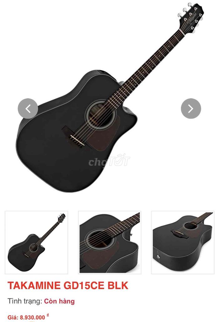 Đàn guitar acoustic Takamine GD15CE BLK Đen cũ. Mua bán Nhạc cụ tại Thành phố Tân An Long An được đăng bởi Lê Minh Trí hình 1