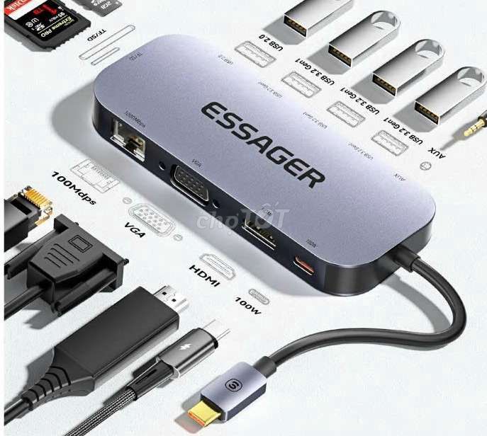 🧲 HUB USB TYPE C CHO ĐIỆN THOẠI VÀ MÁY TÍNH