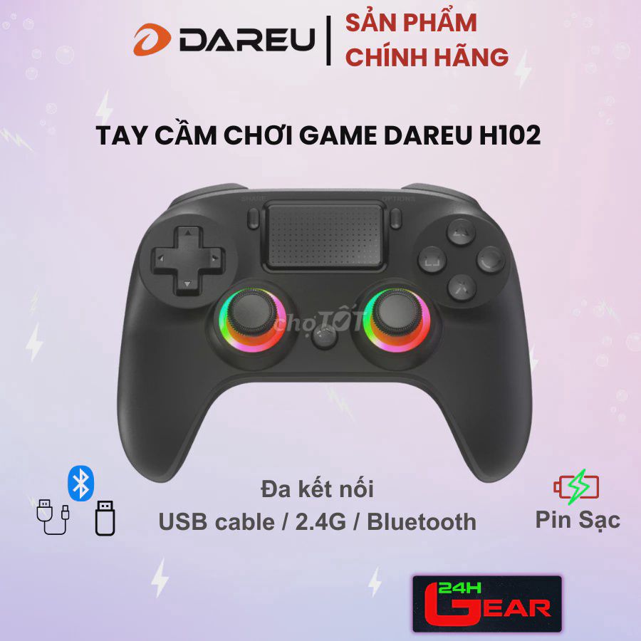 Tay cầm Dareu H102 Đen. Mua bán Thiết bị chơi game tại Quận Hoàng Mai Hà Nội được đăng bởi Anitya hình 1