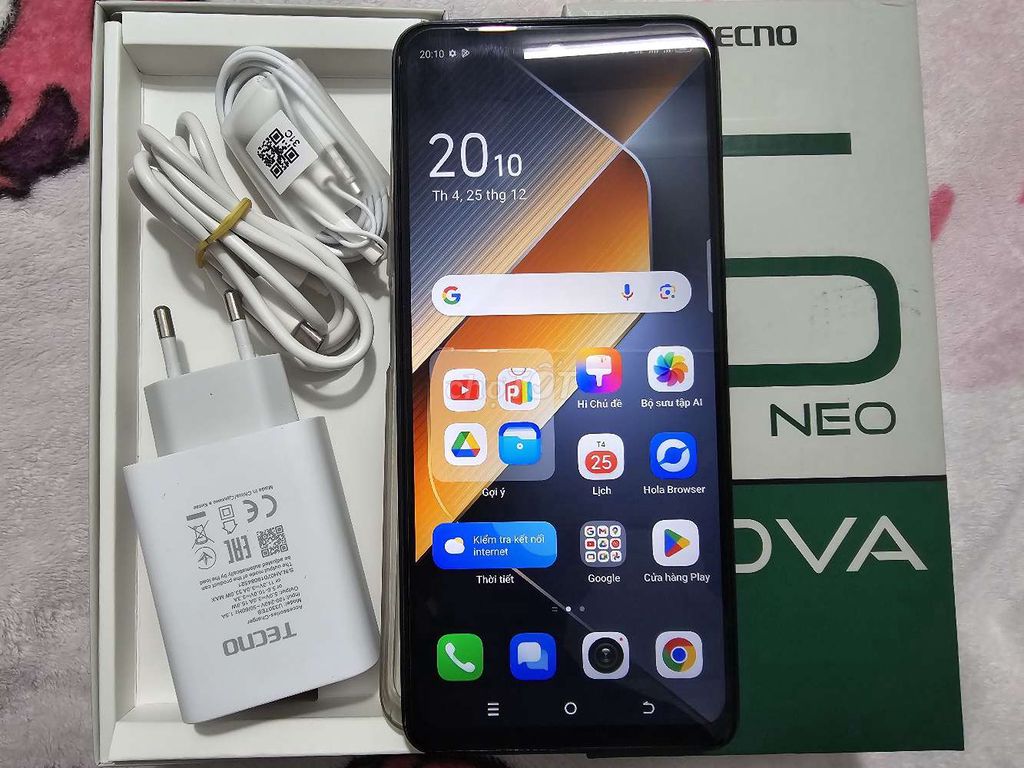 Tecno Pova 6 Neo Fulbox BH 10 Thang 8+128G Nhân GL