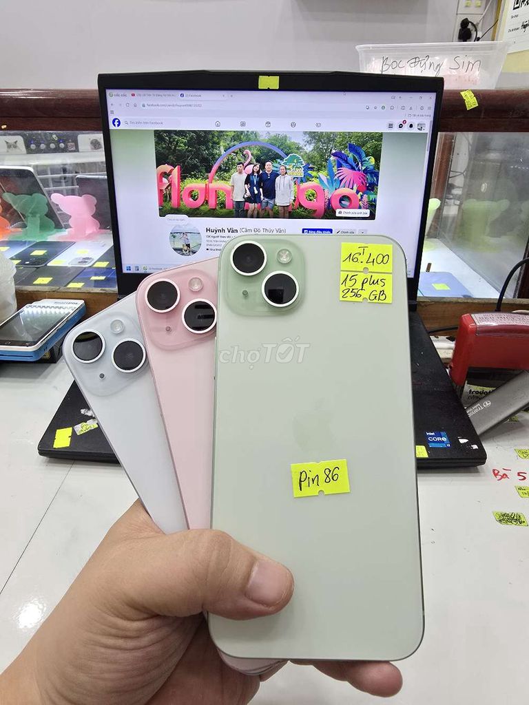 iPhone 15 Plus 256 512 - Có Khe Sim. Mua bán Điện thoại tại Thành phố Long Xuyên An Giang được đăng bởi Facebook Cầm Đồ Thúy Vân hình 1