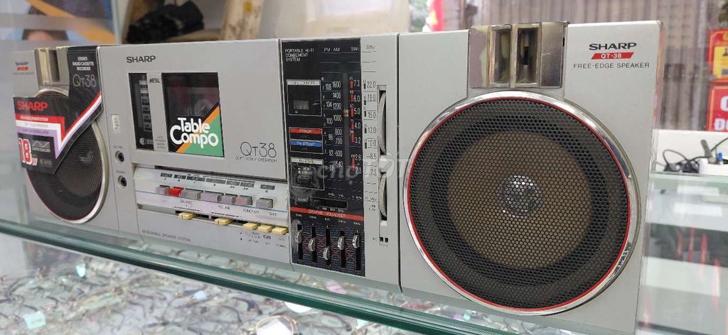 Đài cassette Sharp QT-38 Xám. Mua bán Tivi, Âm thanh tại Quận Hoàng Mai Hà Nội được đăng bởi Khoat Cao hình 1