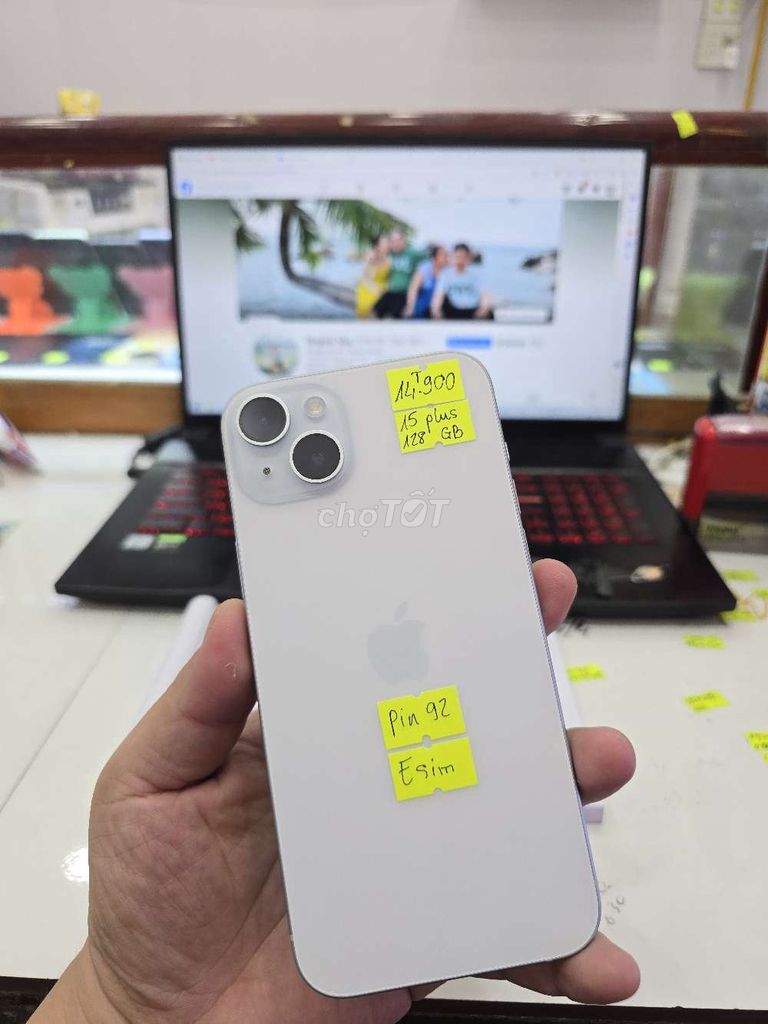 Iphone 15 Plus - 128GB - Zin Đẹp 99%. Mua bán Điện thoại tại Thành phố Long Xuyên An Giang được đăng bởi Facebook Cầm Đồ Thúy Vân hình 1