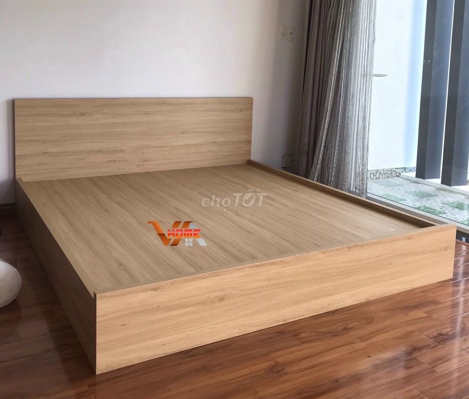 Giường gỗ MDF phủ melamine cao cấp giá tốt