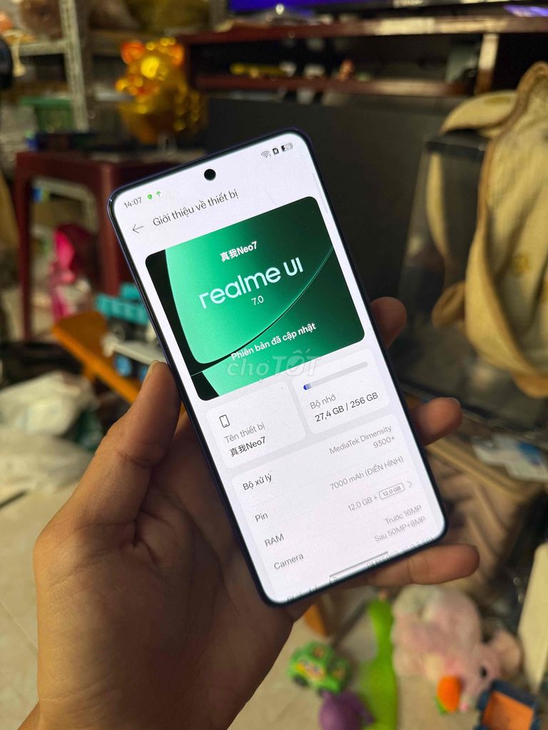 Realme Neo 7 256GB Xanh. Mua bán Điện thoại tại Quận Bình Tân Tp Hồ Chí Minh được đăng bởi Gia Lac hình 1