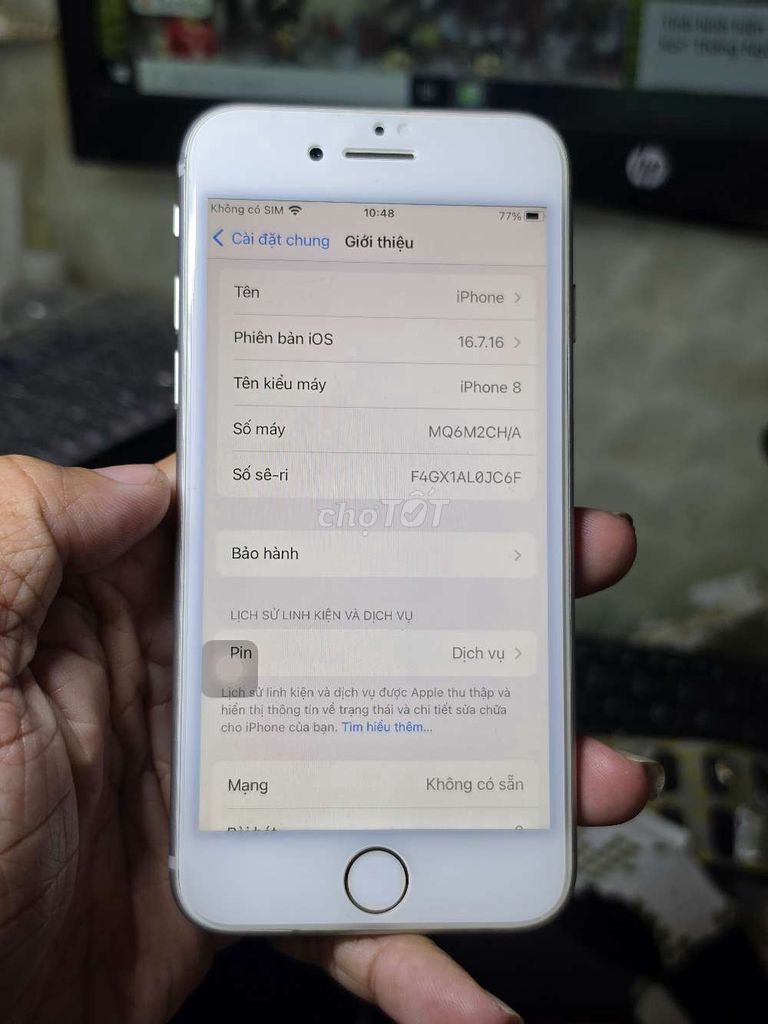  iPhone 8 64GB quốc tế đẹp zin 98% . Mua bán Điện thoại tại Quận 8 Tp Hồ Chí Minh được đăng bởi Thiên Hòa mobile  hình 1