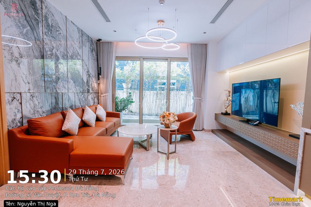 TẦNG 23 CH 09 TÒA P2 PENINSULA ĐÀ NẴNG - VIEW VỊNH ĐÀ NẴNG - GIÁ TỐT