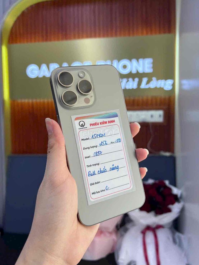 Apple iPhone 15 Pro Max 256GB Titan 98%. Mua bán Điện thoại tại Quận Ninh Kiều Cần Thơ được đăng bởi Garage Phone hình 1