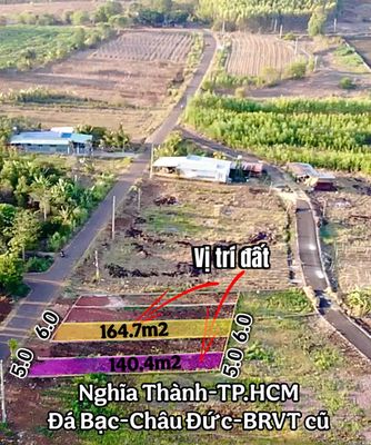 Đất nền Đá Bạc, BRVT nay là Nghĩa Thành TP HCM chỉ 480tr lô 5x30