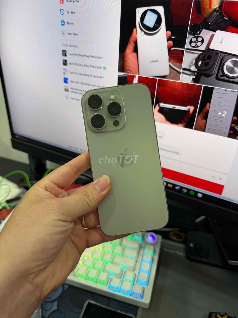 IPhone 16 Pro QT Titan Màn mực mép. Mua bán Điện thoại tại Quận Gò Vấp Tp Hồ Chí Minh được đăng bởi TP Store Chuyên IPhone Samsung hình 1