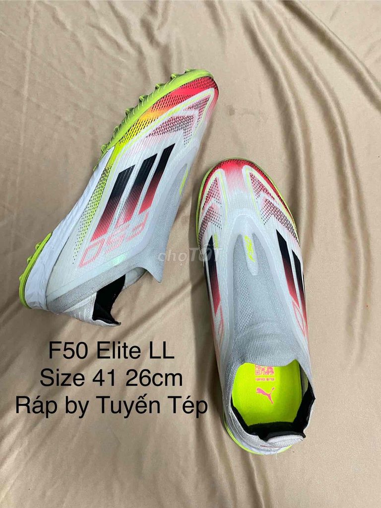 Giày đá banh ráp đế F50 Elite LL TF Size 41 26cm