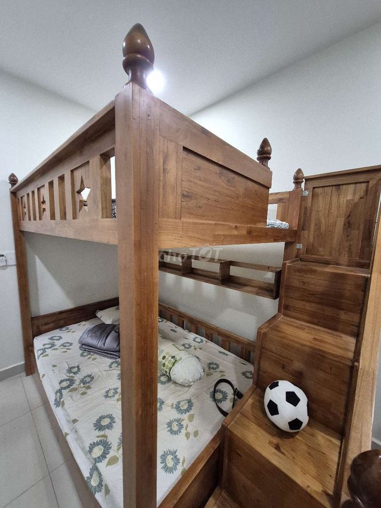 Giường tầng gỗ trẻ em đã sử dụng. Mua bán Giường, chăn ga gối nệm tại Quận 8 Tp Hồ Chí Minh được đăng bởi thu phuong hình 1