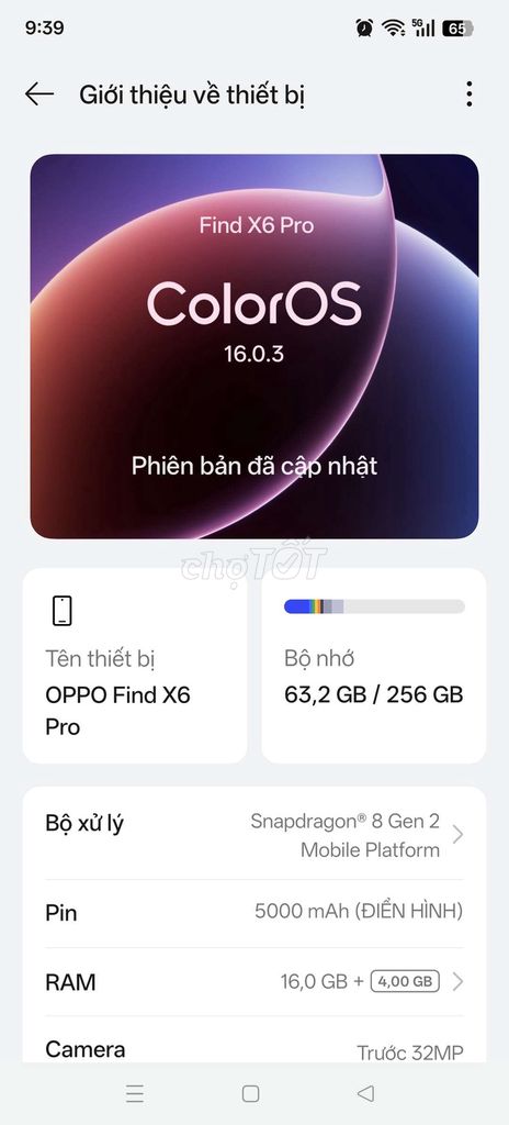 OPPO Find X6 Pro 256GB Đen. Mua bán Điện thoại tại Thành phố Dĩ An Bình Dương được đăng bởi huyen hình 1