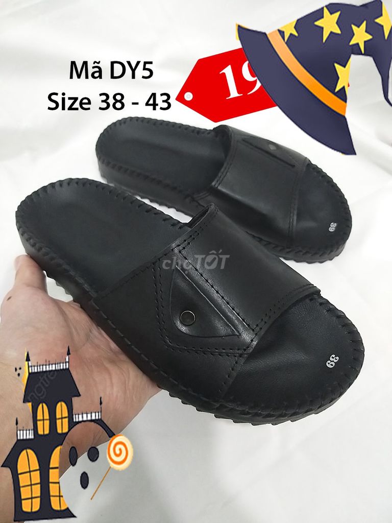 Sale Sập Sàn Dép Da DY5 Mới, 2 Màu SZ 38 đến 43