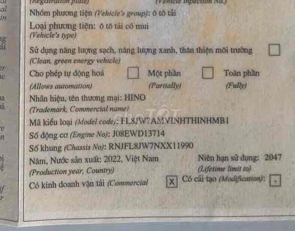 Bán hino fl 3 chân đời 2022 tải 15T thùng  9m4. Mua bán Xe tải, xe ben tại Quận Bình Thạnh Tp Hồ Chí Minh được đăng bởi kim chi hình 15