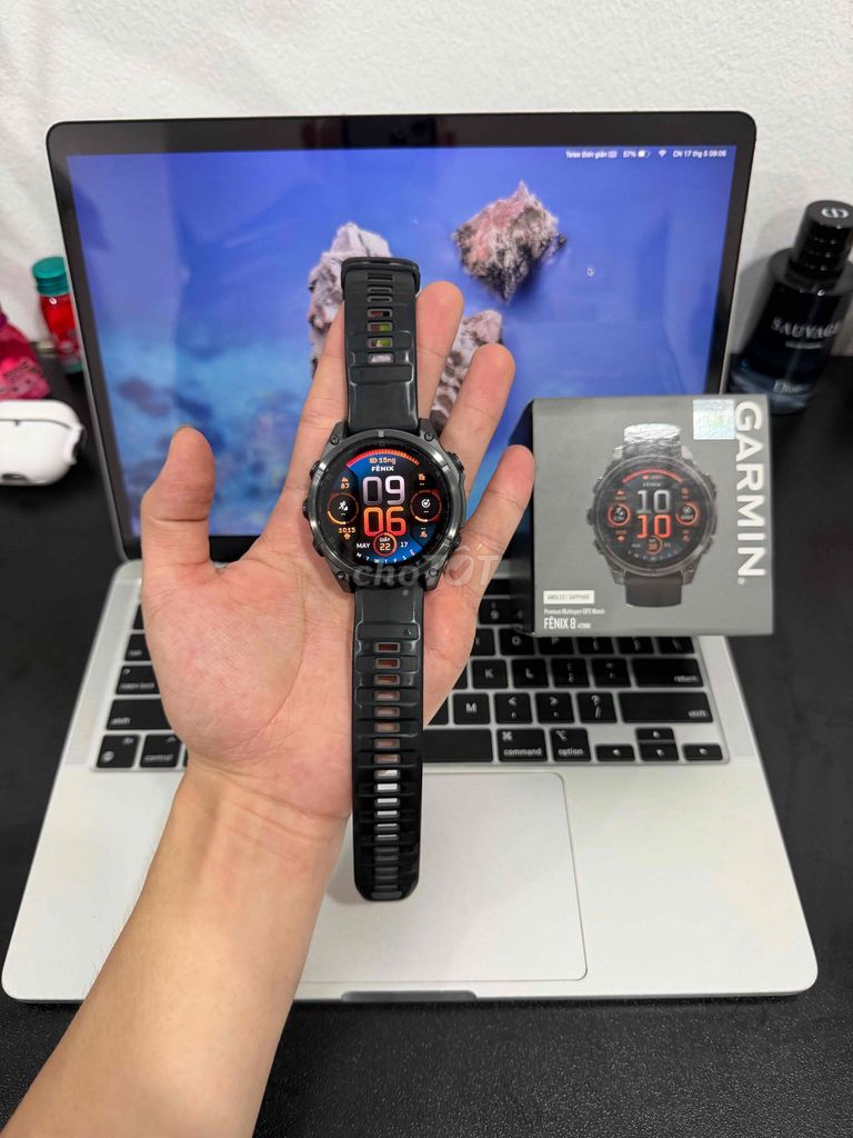 Garmin Fenix8  47mm Sapphire Titan Bh 09/2026. Mua bán Thiết bị đeo thông minh tại Quận Thanh Xuân Hà Nội được đăng bởi Mạnh Garmin hình 1