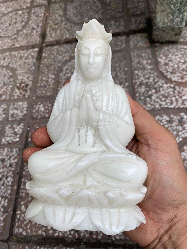 Tượng Mẹ Quan Âm Đá Ngọc Thạch Thủ Công. Mua bán Đồ sưu tầm, đồ cổ tại Thành phố Dĩ An Bình Dương được đăng bởi Thanh hình 1