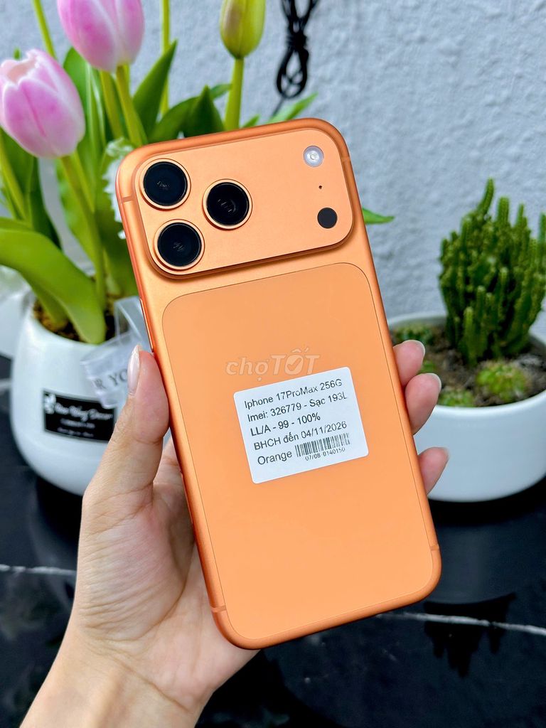 IPhone 17ProMax 256GB Orange LL/A Pin 100% Còn BH. Mua bán Điện thoại tại Quận Liên Chiểu Đà Nẵng được đăng bởi Gia Minh Shop hình 1
