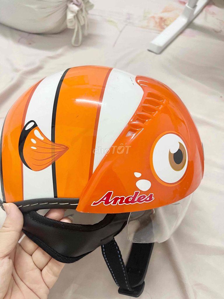 Pass nón bảo hiểm Andes trẻ em 7-10 tuổI. Mua bán Mẹ và bé tại Quận Bình Thạnh Tp Hồ Chí Minh được đăng bởi Kids Store hình 1