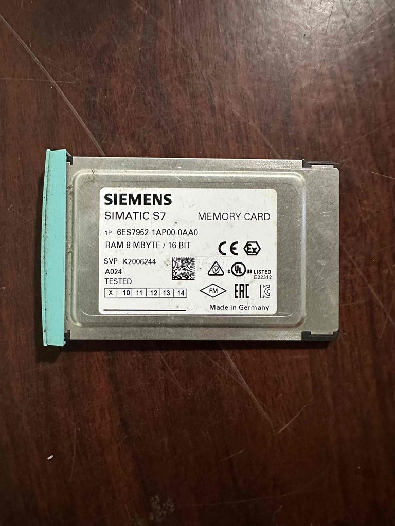 Thẻ nhớ Siemens SIMATIC S7 8MB. Mua bán Linh kiện (RAM, Card...) tại Huyện Núi Thành Quảng Nam được đăng bởi duc huynh hình 1