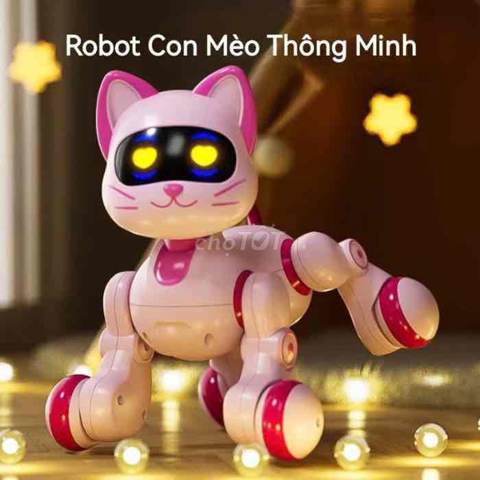 Đồ Chơi Robot Mèo cảm biến điều khiển từ xa hót