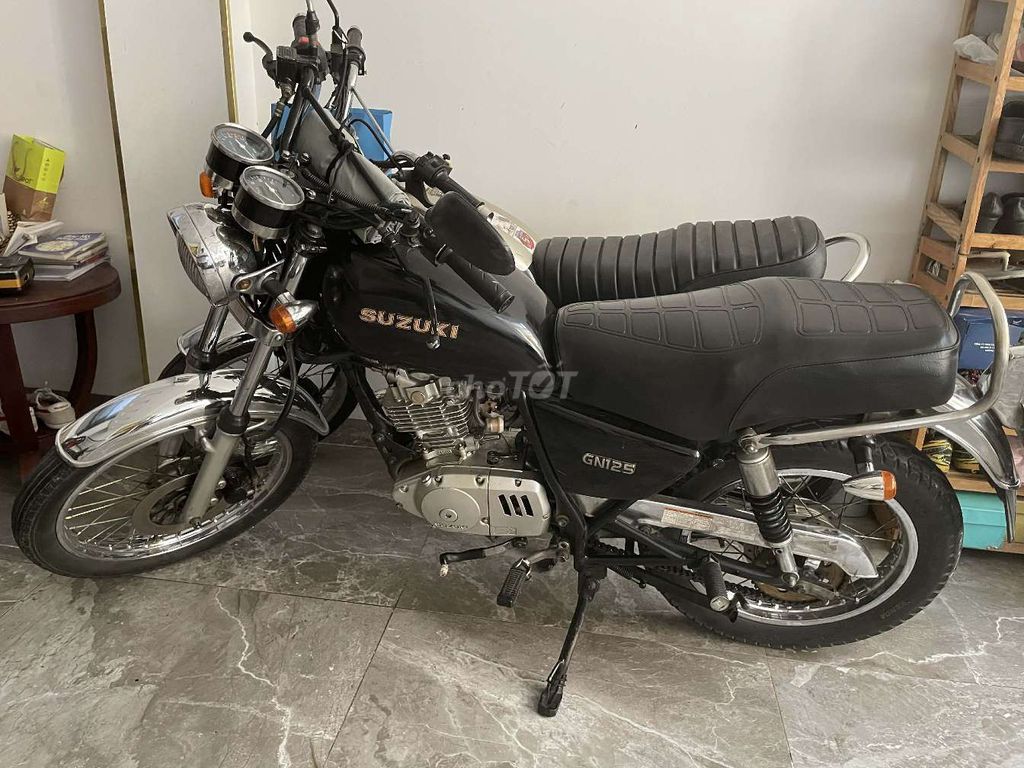 Suzuki GN125 Đen Cổ điển. Mua bán Xe máy tại Huyện Bình Chánh Tp Hồ Chí Minh được đăng bởi Minhhoang hình 2
