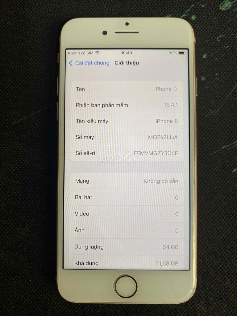 iPhone 8 64GB Vàng hồng. Mua bán Điện thoại tại Thành phố Long Xuyên An Giang được đăng bởi Huệ hình 1