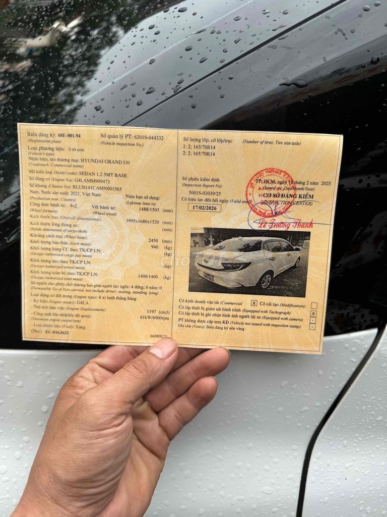 Hyundai Grand i10 2021 Grand 1.2 MT - 120000 km. Mua bán Ô tô tại Quận Bình Tân Tp Hồ Chí Minh được đăng bởi  Mãnh hình 7