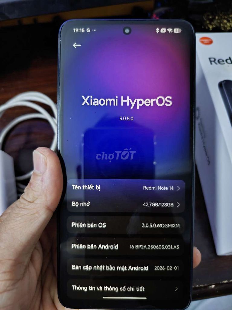Xiaomi Redmi Note 14 128GB Đen. Mua bán Điện thoại tại Quận Long Biên Hà Nội được đăng bởi Kiên Trần hình 1