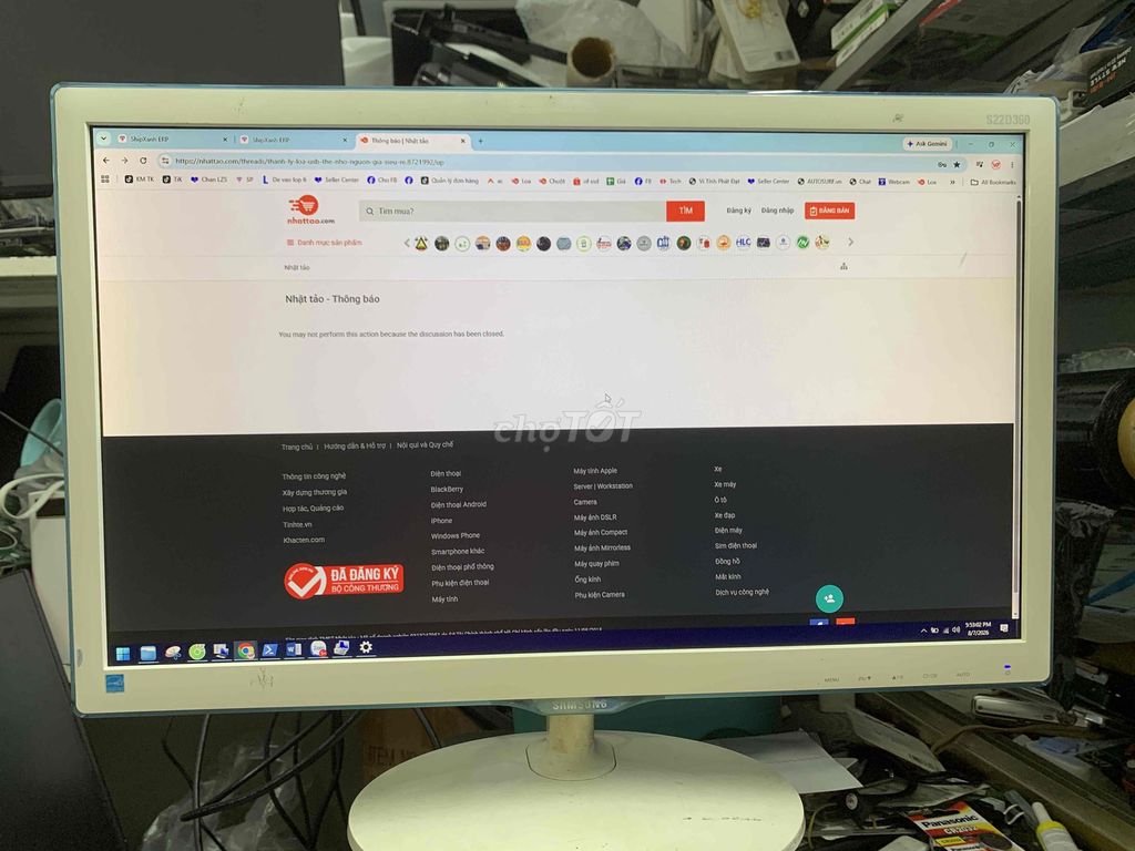 Màn samsung 22 led đẹp keng hdmi. Mua bán Phụ kiện (Màn hình, Chuột...) tại Quận 7 Tp Hồ Chí Minh được đăng bởi A Thông hình 1
