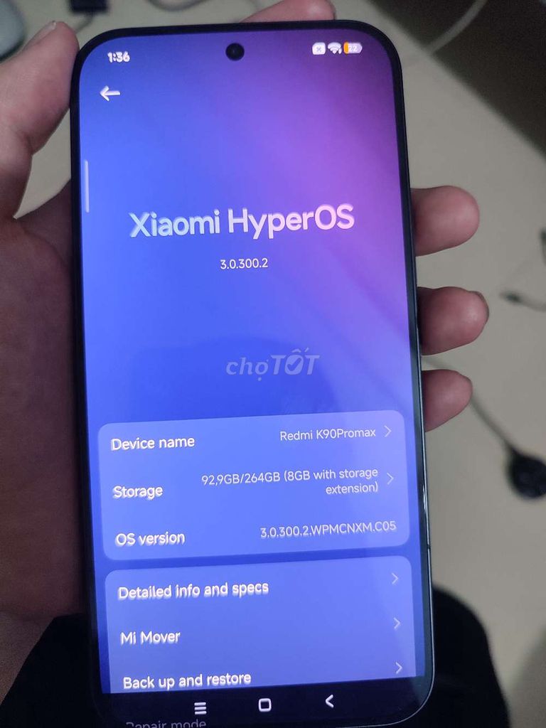 Xiaomi Redmi K90 Promax. Mua bán Điện thoại tại Huyện Chợ Gạo Tiền Giang được đăng bởi Hùng Linh Lê hình 1