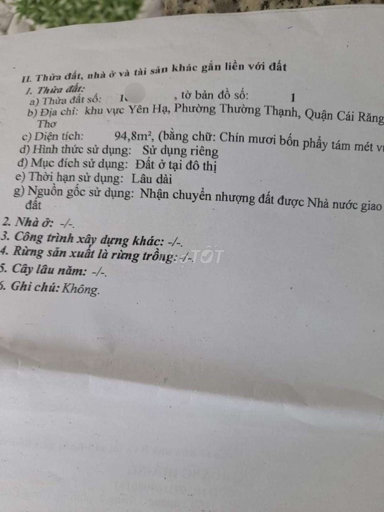 Chủ ngộp bán nhà trệt gần Huỳnh Thị Nở, KDC Quân Đội