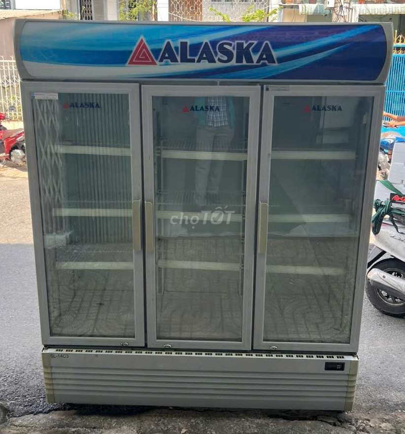 Tủ mát Alaska3 cánh SL-14C3 1200L zin đẹp lạnh tốt